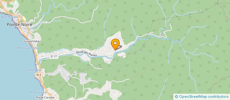 localisation de l'entreprise WEST INDIES COTTAGE  POINTE-NOIRE