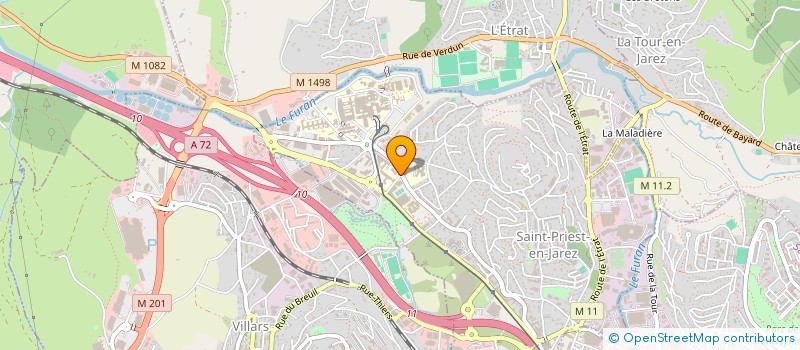 localisation de l'entreprise WEST'INN  SAINT-ETIENNE