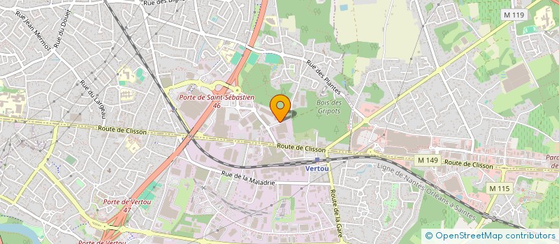 localisation de l'entreprise WEST INVEST  SAINT-SEBASTIEN-SUR-LOIRE