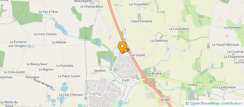 localisation de l'entreprise WEST LOC  VIGNOC