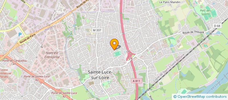 localisation de l'entreprise WEST LOC  SAINTE-LUCE-SUR-LOIRE