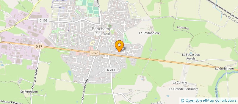 localisation de l'entreprise WEST MAINTENANCE INDUSTRIELLE à BONCHAMP-LES-LAVAL