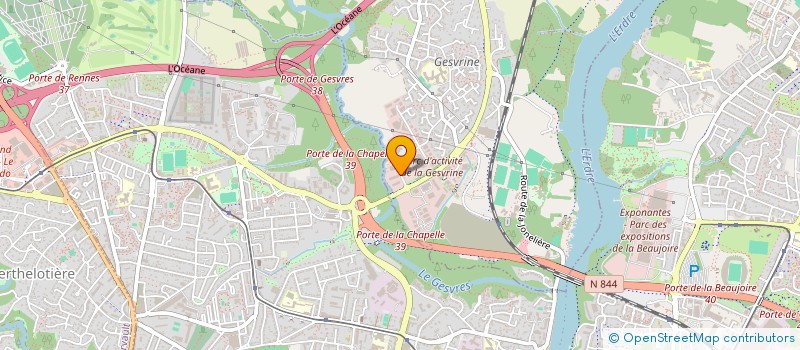 localisation de l'entreprise WEST MEMORY  LA CHAPELLE-SUR-ERDRE