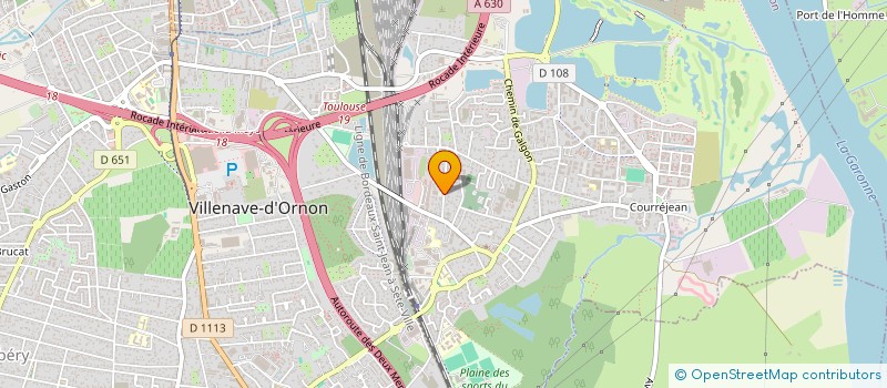 localisation de l'entreprise WEST-ON GYM  VILLENAVE-D'ORNON