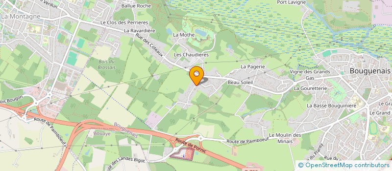 localisation de l'entreprise WEST PEINTURE  BOUGUENAIS