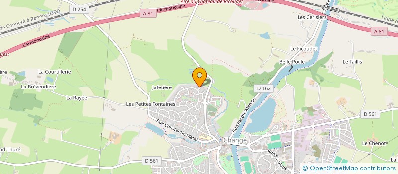 localisation de l'entreprise WEST PRODUCTIONS 53  CHANGE