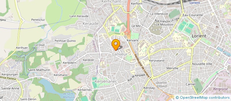 localisation de l'entreprise WEST TOITURE  LORIENT