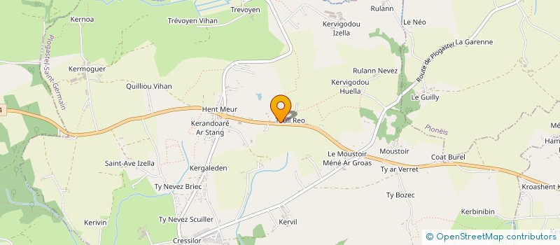 localisation de l'entreprise WEST TP  PLOGASTEL-SAINT-GERMAIN