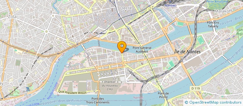 localisation de l'entreprise WESTA à NANTES