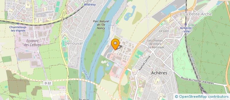 localisation de l'entreprise WESTAF  ACHERES