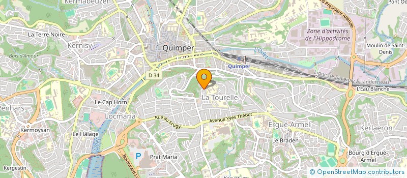 localisation de l'entreprise WESTART à QUIMPER
