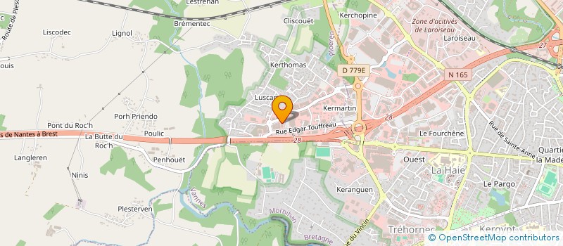 localisation de l'entreprise WESTART à PLOEREN