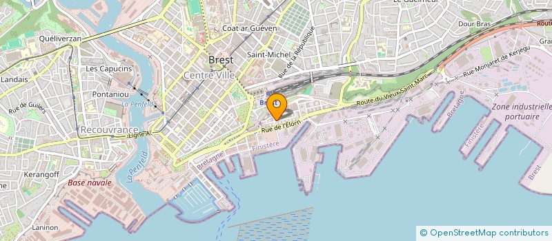 localisation de l'entreprise WESTELECOM à BREST