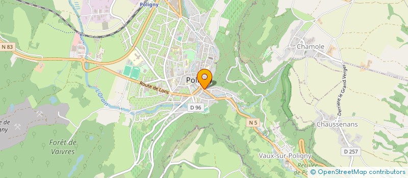 localisation de l'entreprise WESTERN BARBER SHOP  POLIGNY