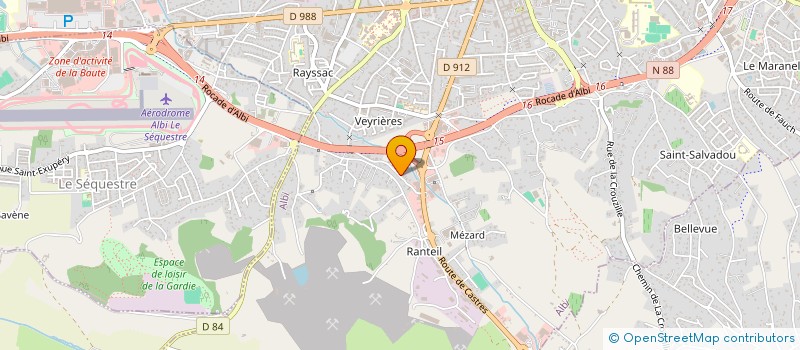 localisation de l'entreprise WESTERNDREAM TEXTILE à ALBI