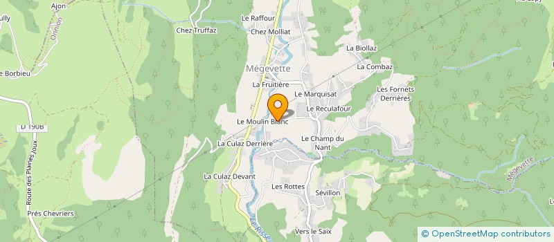 localisation de l'entreprise WESTFORLIFE à MEGEVETTE