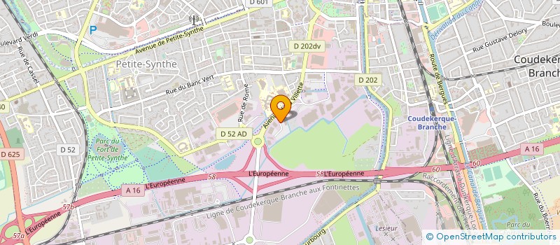 localisation de l'entreprise WESTHOEK AUTOMOBILES à DUNKERQUE