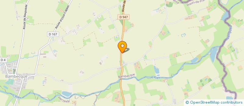 localisation de l'entreprise WESTHOEK INVEST  BAMBECQUE