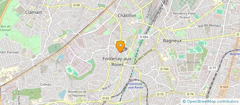 localisation de l'entreprise WESTNAD à FONTENAY-AUX-ROSES