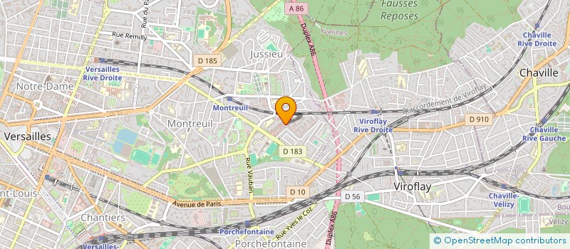 localisation de l'entreprise WESTOCK à VERSAILLES