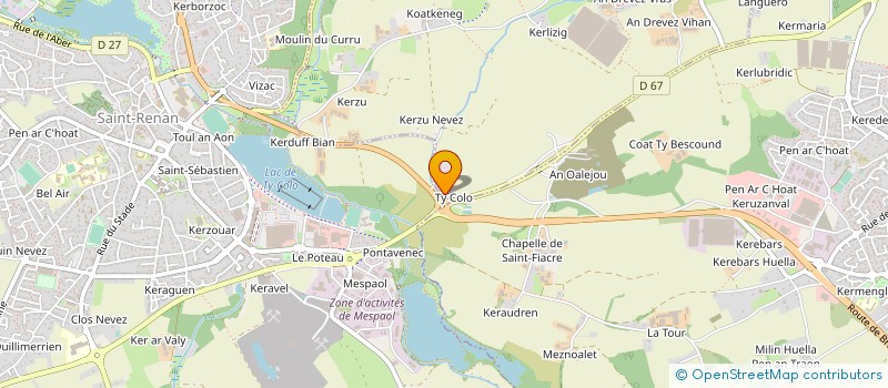 localisation de l'entreprise WESTOCK à MILIZAC-GUIPRONVEL
