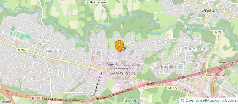 localisation de l'entreprise WESTSIDE 44 à ORVAULT