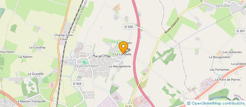localisation de l'entreprise WESTVAL à VALFRAMBERT
