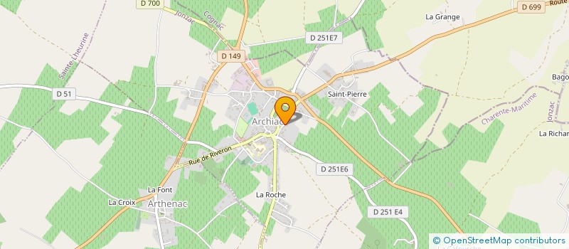 localisation de l'entreprise WET COW CREW  ARCHIAC