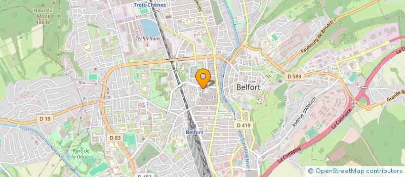 localisation de l'entreprise WET IMPORT à BELFORT