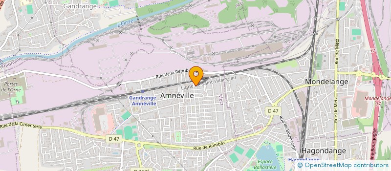 localisation de l'entreprise WETZEL  AMNEVILLE