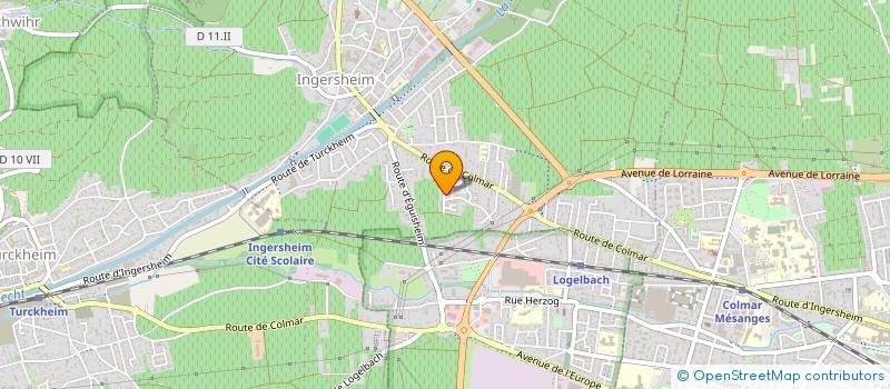 localisation de l'entreprise WETZEL ZEN  INGERSHEIM