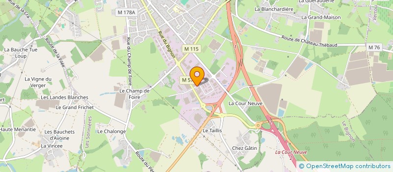 localisation de l'entreprise WEVOLT à LES SORINIERES