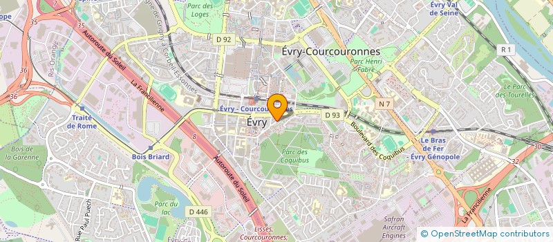 localisation de l'entreprise WEVONI à EVRY-COURCOURONNES