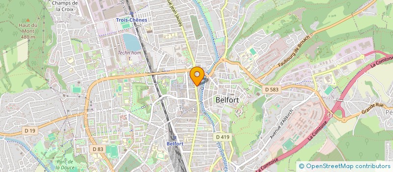 localisation de l'entreprise WEWON à BELFORT