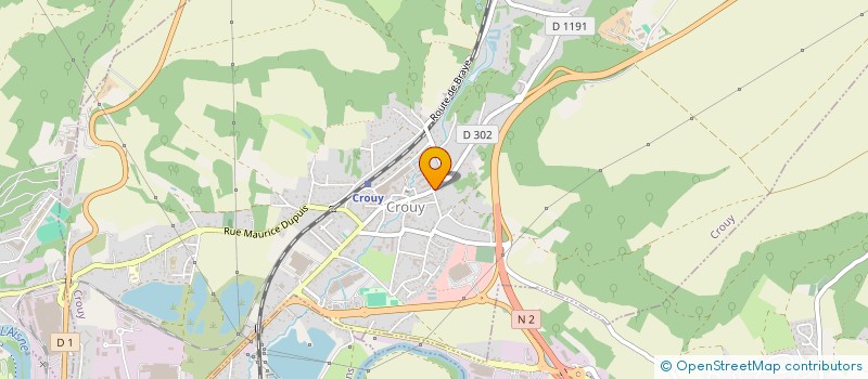 localisation de l'entreprise WEXAMPLE  CROUY