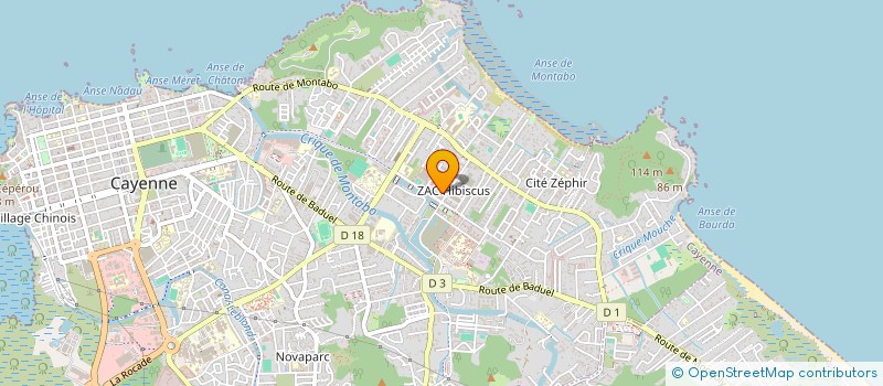 localisation de l'entreprise WEXIA FINANCES INTERNATIONAL à CAYENNE