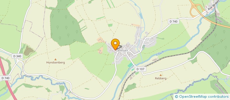 localisation de l'entreprise WEYER BALLON, DECOUVERTE DES PAYS D'ALSACE BOSSUE ET DES VOSGES DU NORD PAR LES AIRS  WEYER