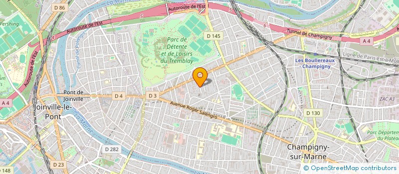 localisation de l'entreprise WEYOG à CHAMPIGNY-SUR-MARNE