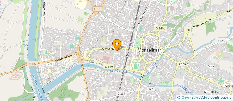 localisation de l'entreprise WEYTI à MONTELIMAR