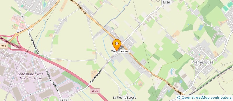 localisation de l'entreprise WEZ MACQUART AU FIL DU TEMPS à LA CHAPELLE-D'ARMENTIERES