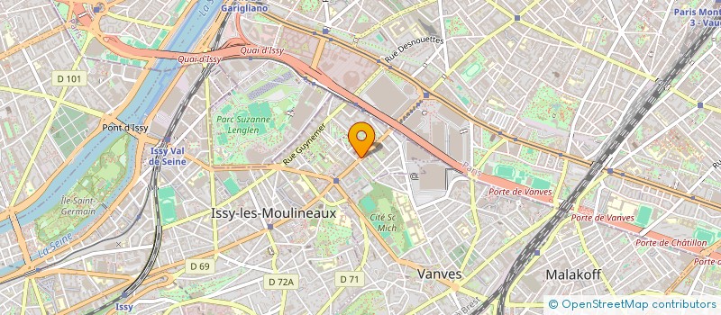 localisation de l'entreprise WF AMA à ISSY-LES-MOULINEAUX