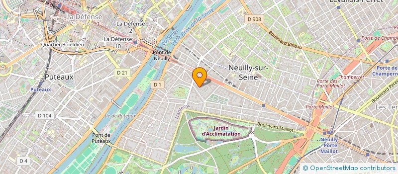 localisation de l'entreprise WF COMPANY à NEUILLY-SUR-SEINE