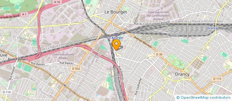 localisation de l'entreprise WF TRANS  DRANCY