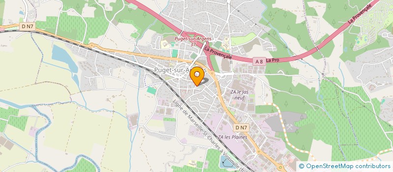 localisation de l'entreprise WGB  PUGET-SUR-ARGENS