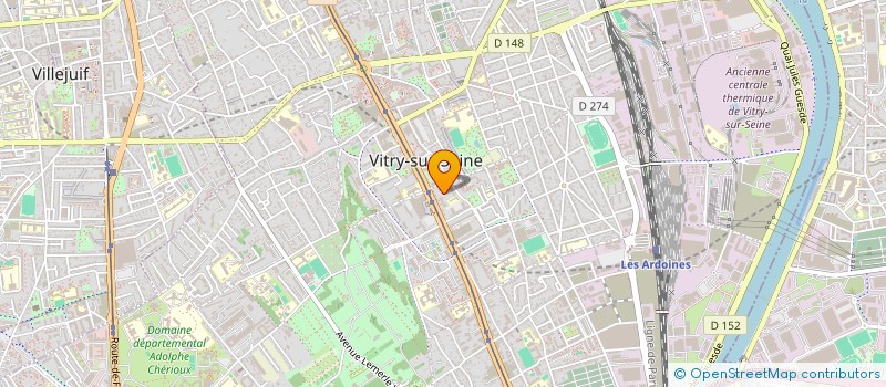localisation de l'entreprise WGJ TRANS  VITRY-SUR-SEINE