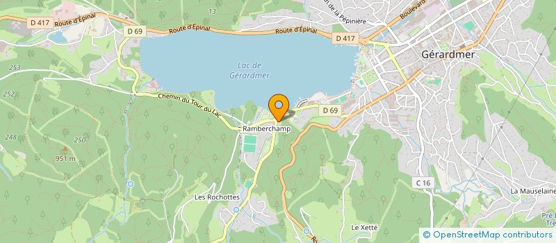 localisation de l'entreprise WH  GERARDMER