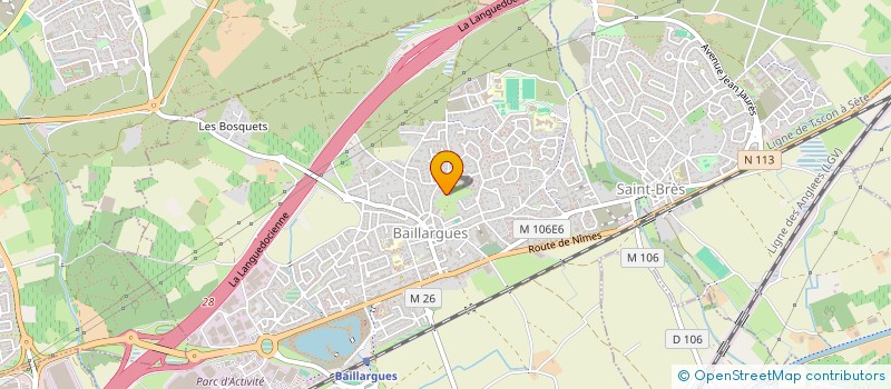 localisation de l'entreprise WH  BAILLARGUES
