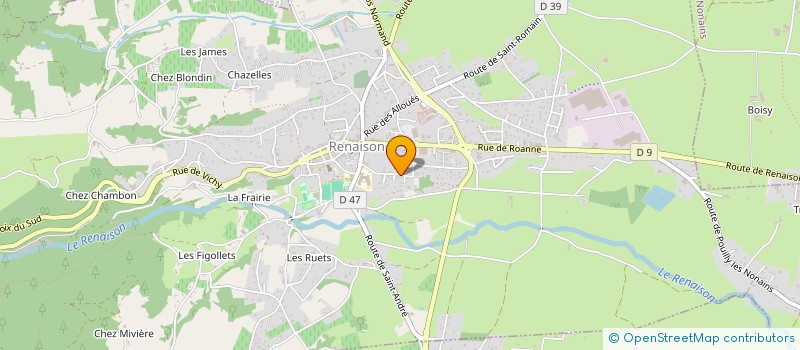 localisation de l'entreprise WH CREATION à RIORGES