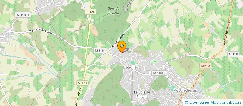 localisation de l'entreprise WH TP  BEAULIEU