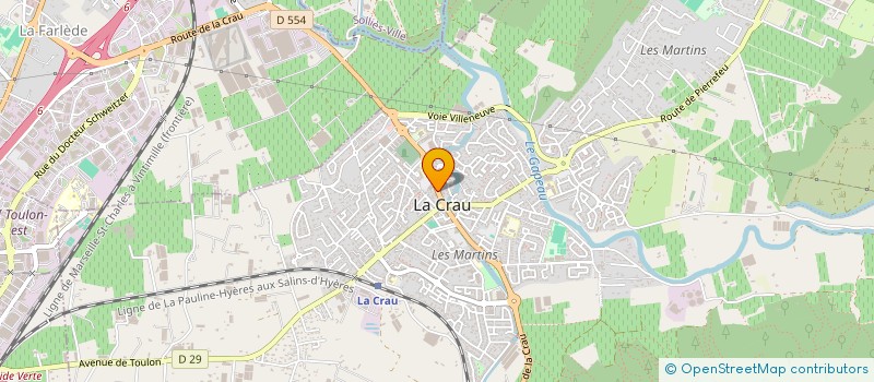 localisation de l'entreprise WH-TRAVAUX  LA CRAU